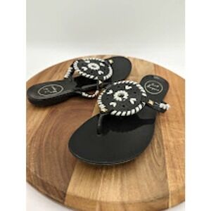Jack Rogers Black and White Sandals
